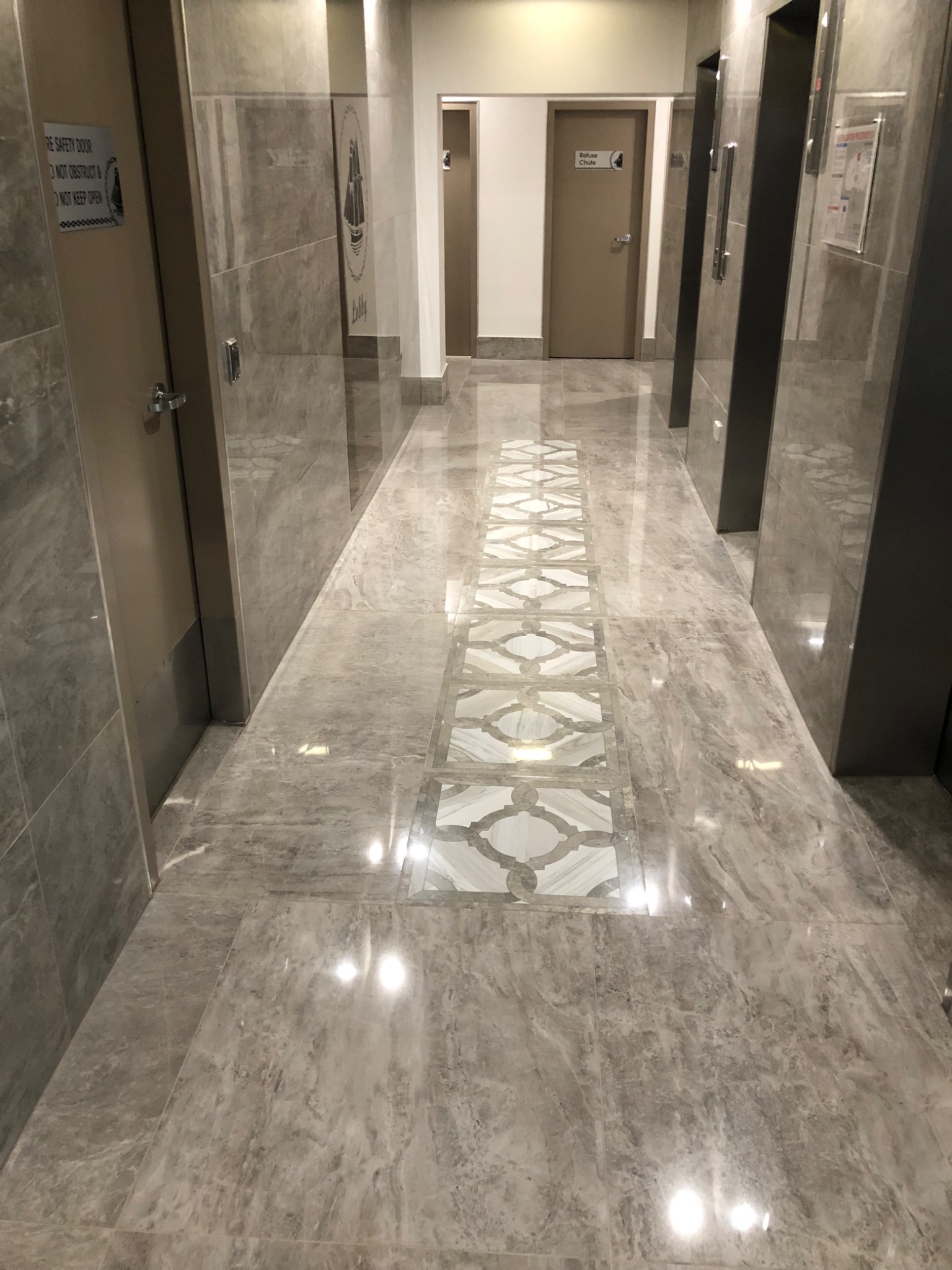 Completed lift foyer